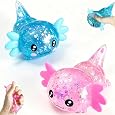 2PCS Glitter Axolotl Squishy Toys